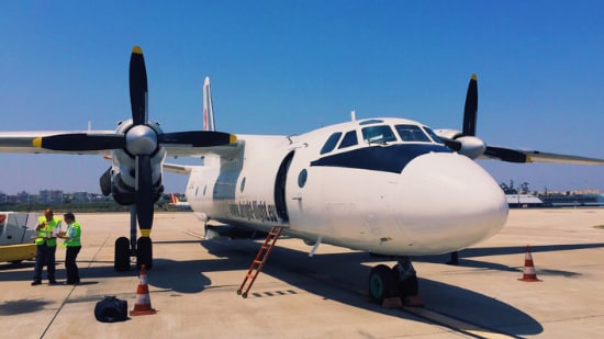 Flying maritime parts from Italy to Africa
